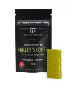 CBD/THC Jelly Bomb (Watermelon) – Twisted Extracts – 40mg THC / 40mg CBD